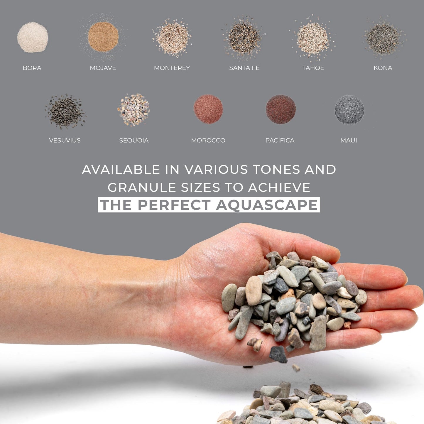 Sequoia חצץ קוסמטי 3 ליטר | מצע גרגרים עיצובי לאקווריום