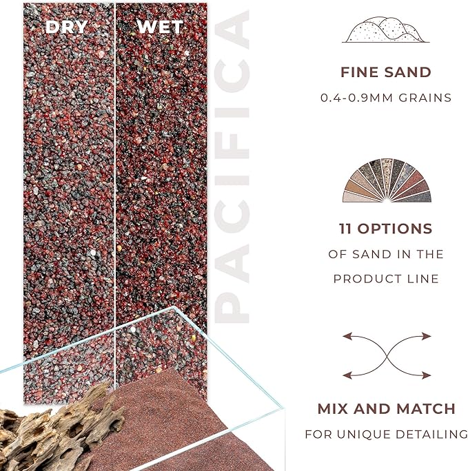 חצץ קוסמטי UNS Controsand Pacifica 3 ליטר – מצע דקורטיבי חום לאקווריום מבית UNS