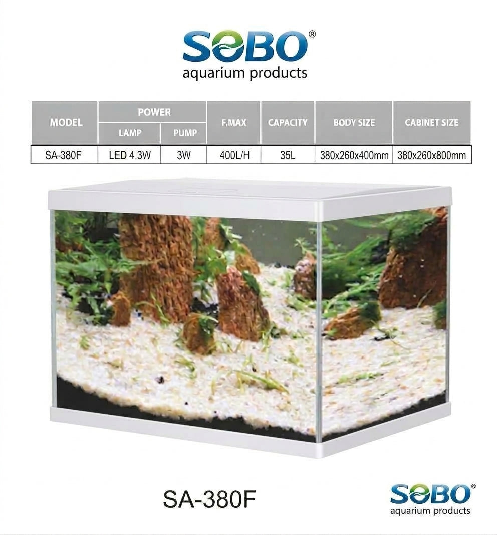 אקווריום סובו אולטרה 28*25*38 ES-380F SOBO