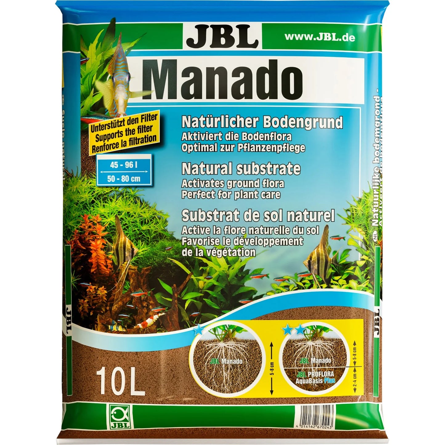 מנדו מצע לצמחים 10 ליטר JBL